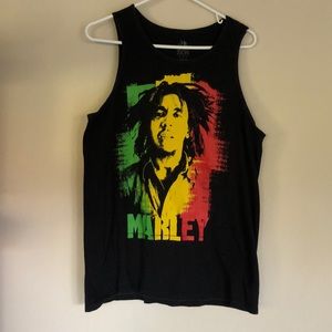 Bob Marley Large Black Tank Top